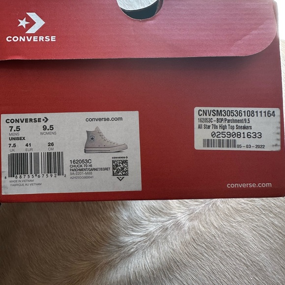 Converse All Star 70s High Top Sneakers in Parchment, Size: 9.5W / 7.5M - Picture 16 of 16